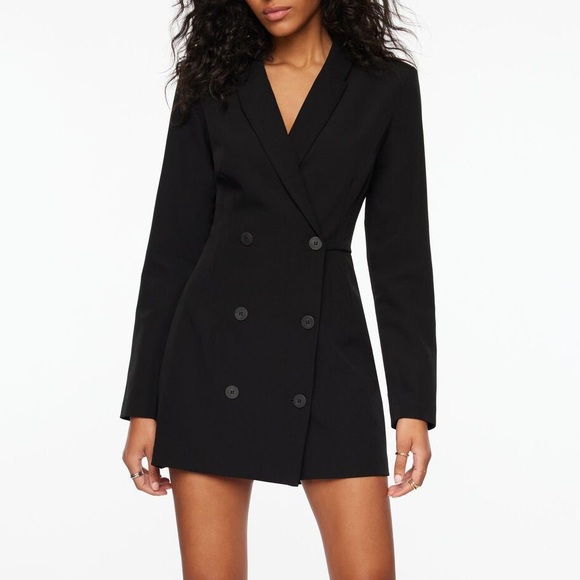 Dynamite Pants - 039 DYNAMITE Blazer Romper Black